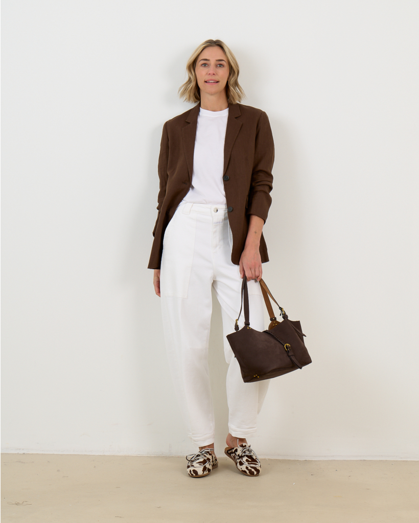 White Short-Sleeve Round-Neck T-Shirt