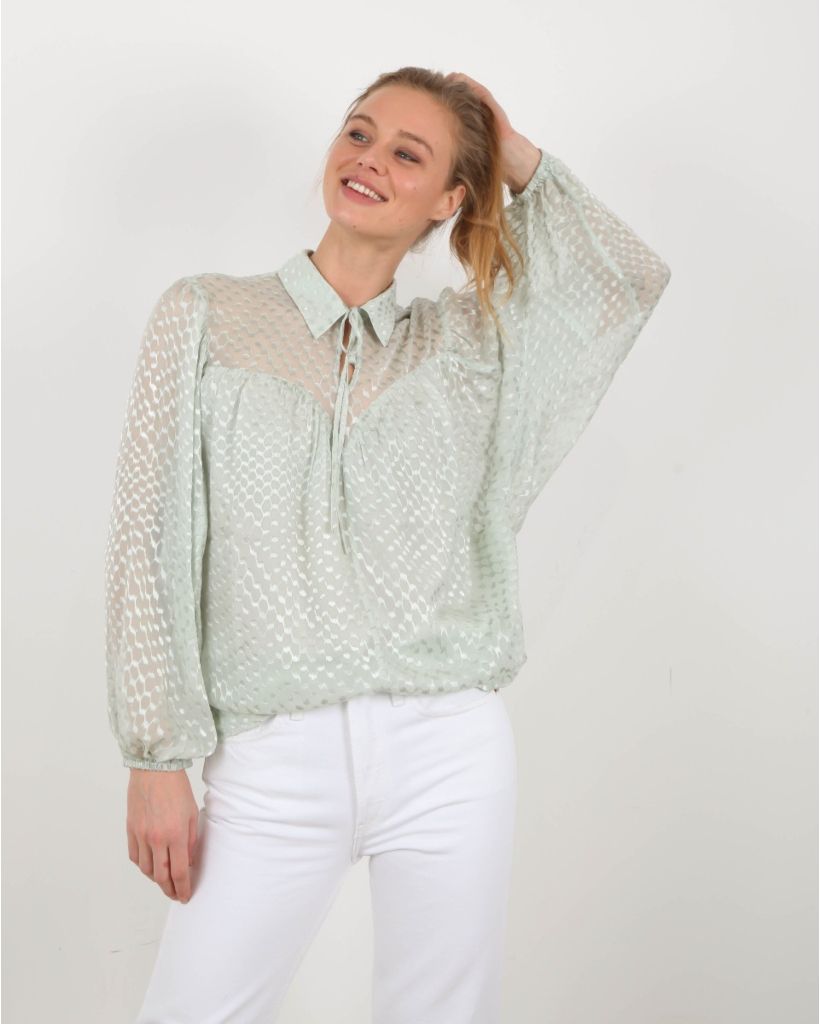 Blouse Brandy Sea Foam Devoré