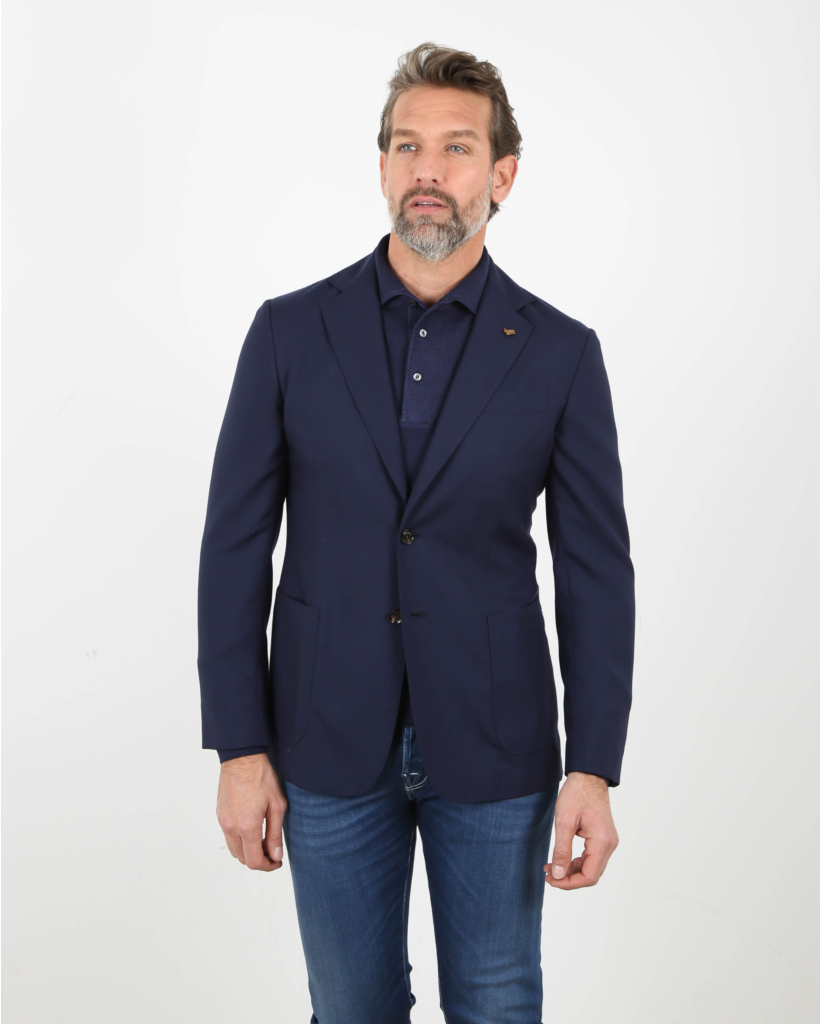 Cashmere Jacket Dark Blue