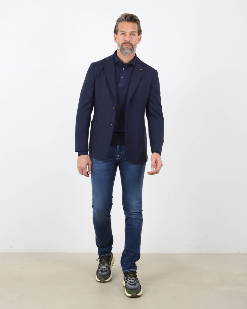 Cashmere Jacket Dark Blue