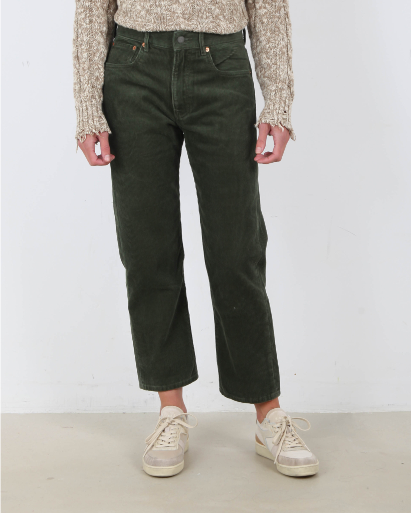 Trousers dark forest green