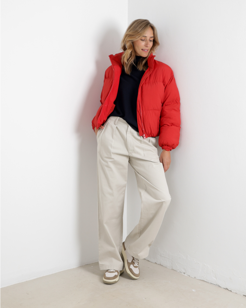 Blair Double Pleated Pant Bone