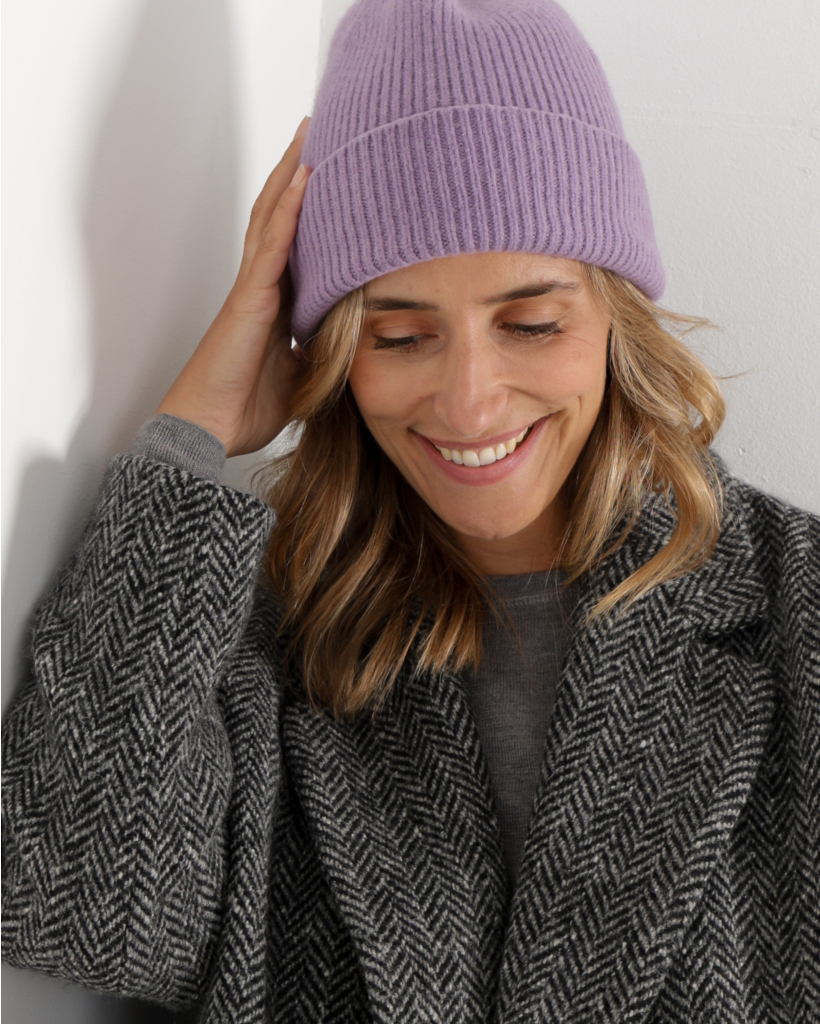Lavender beanie
