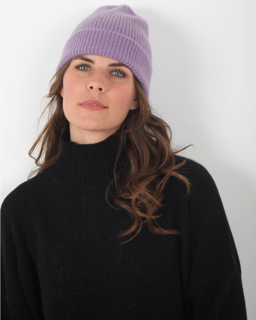 Lavender beanie
