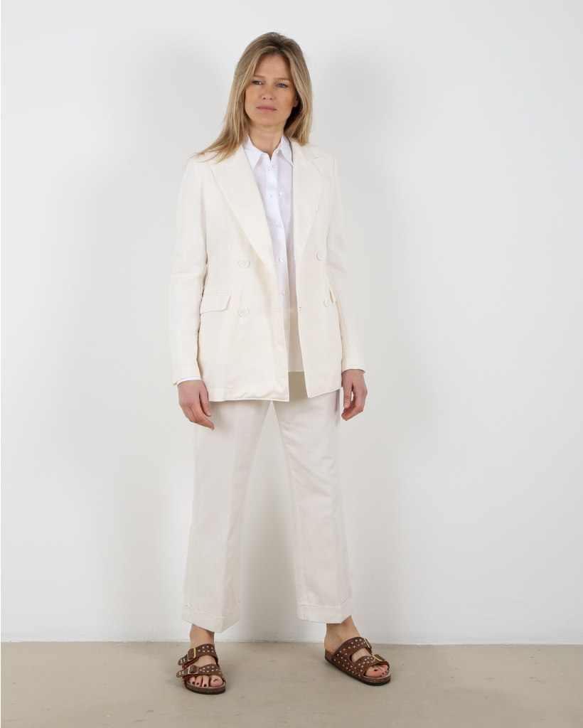 Linen trousers off white