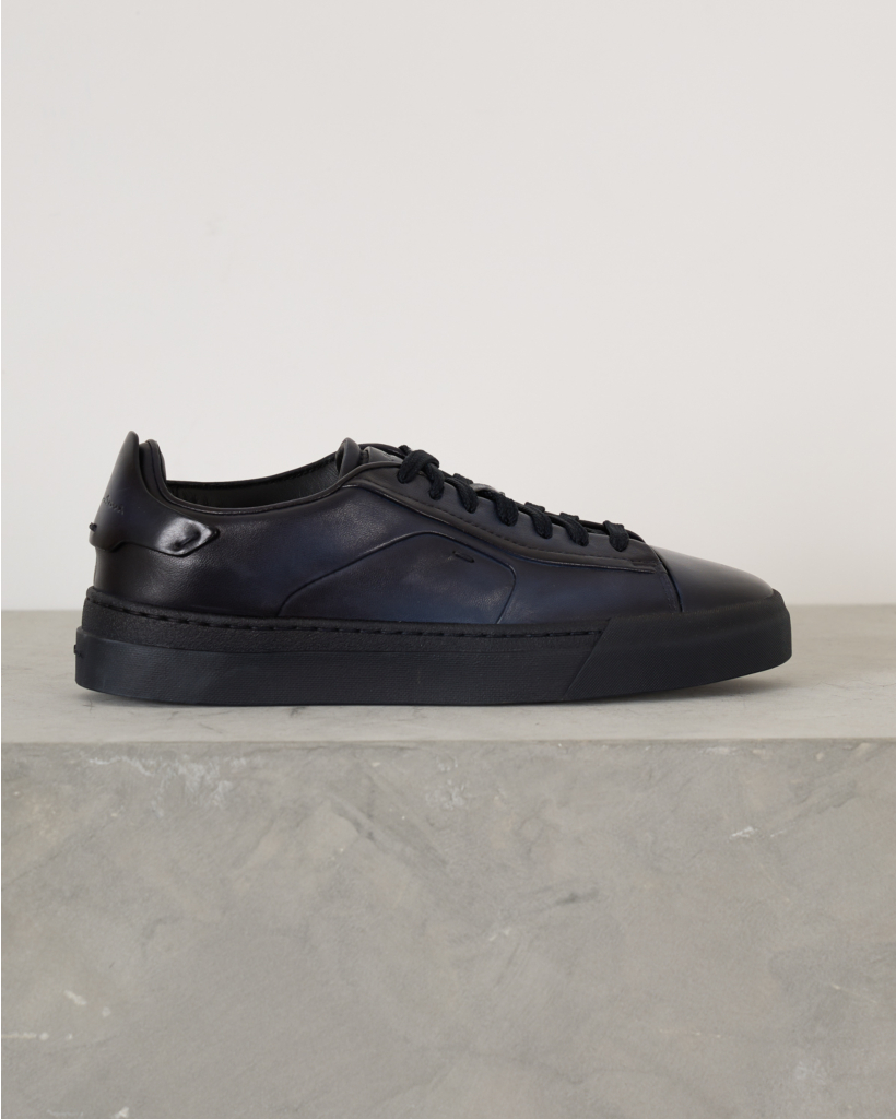 Leren Sneaker Navy