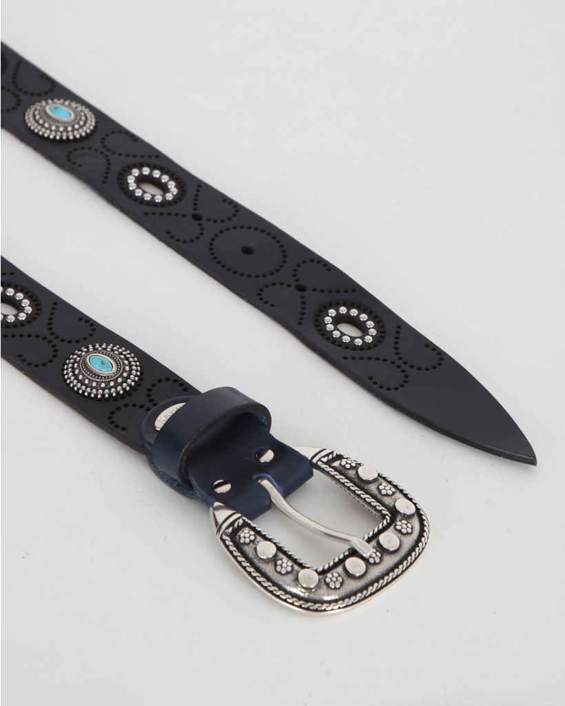 Belt Navy Silver
