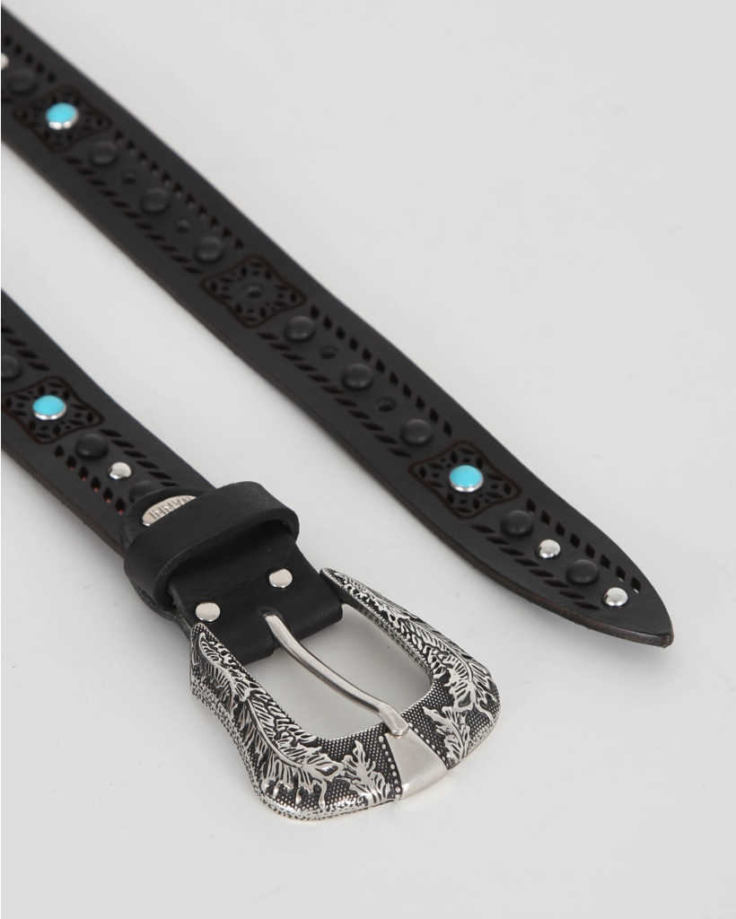 Belt Black Silver