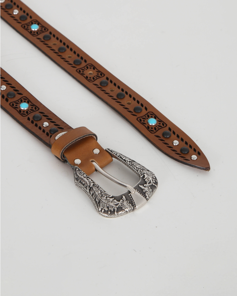 Belt Tabac Silver