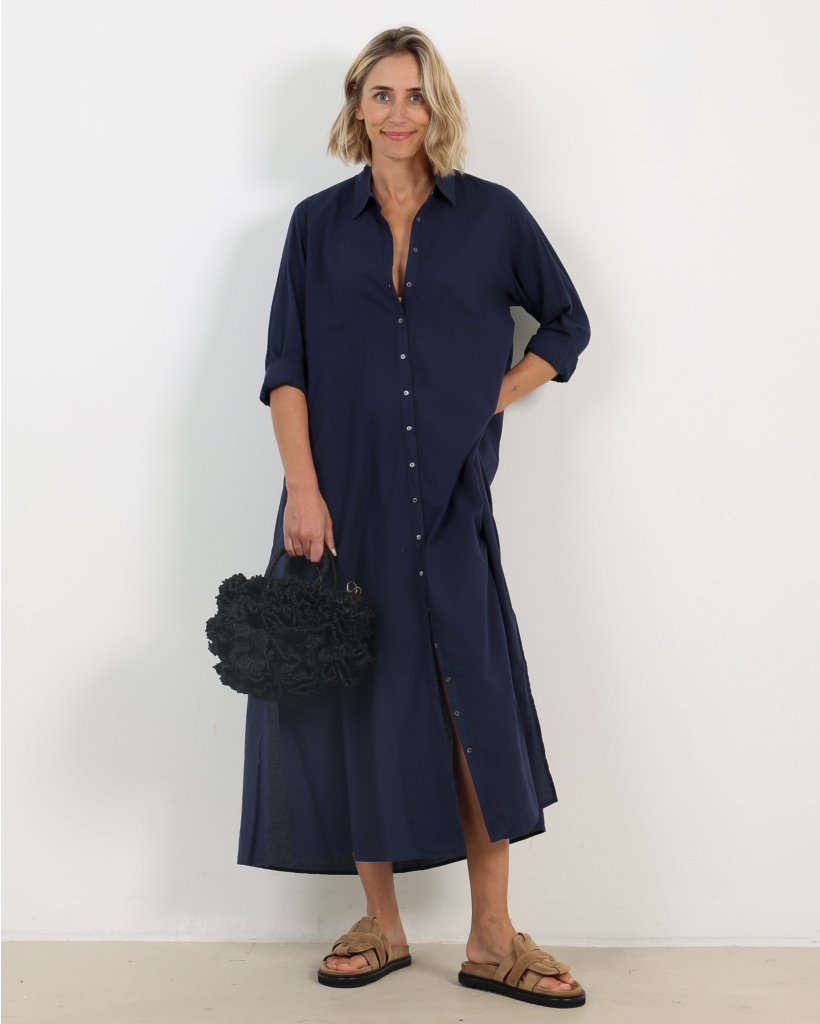 Boden Lightweight Maxi Dress Navy