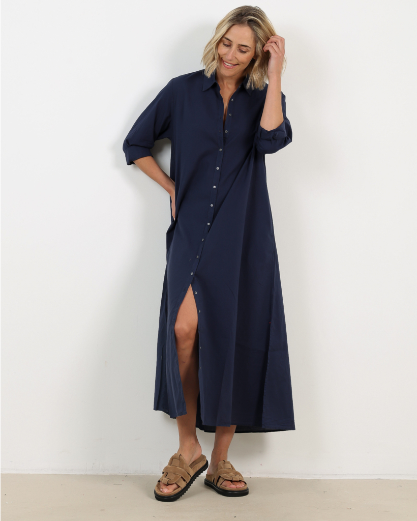 Boden Lightweight Maxi Dress Navy
