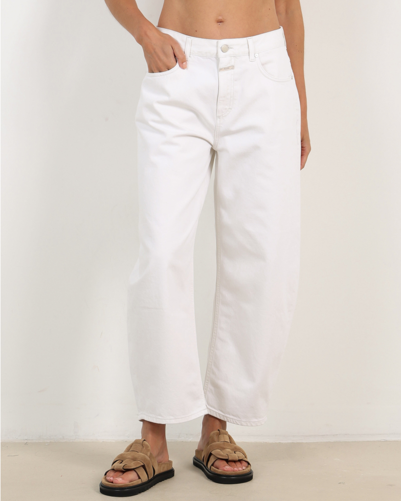 Jazzie Barrel Jeans Ivory L32