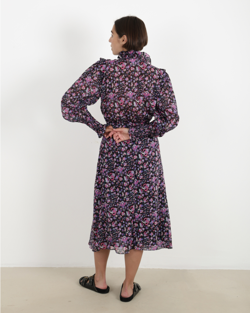 Galoa Dress Midnight Pink 