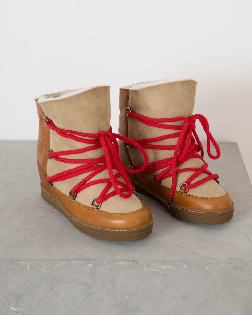 Nowles Calfskin Leather Snow Boots