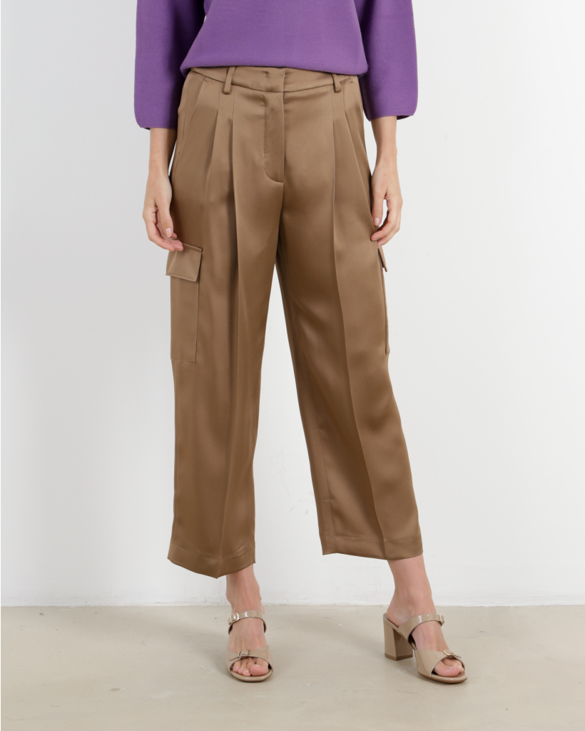Satin Cargo Pantalon Miso