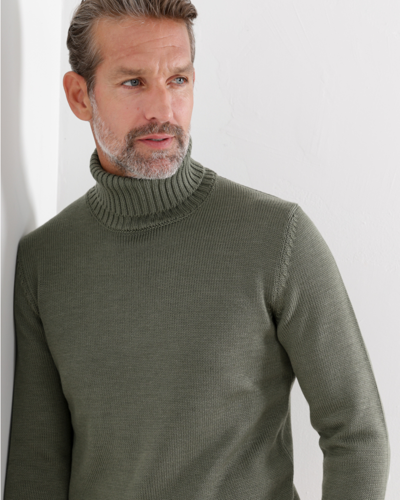 Pullover Col Kakigroen