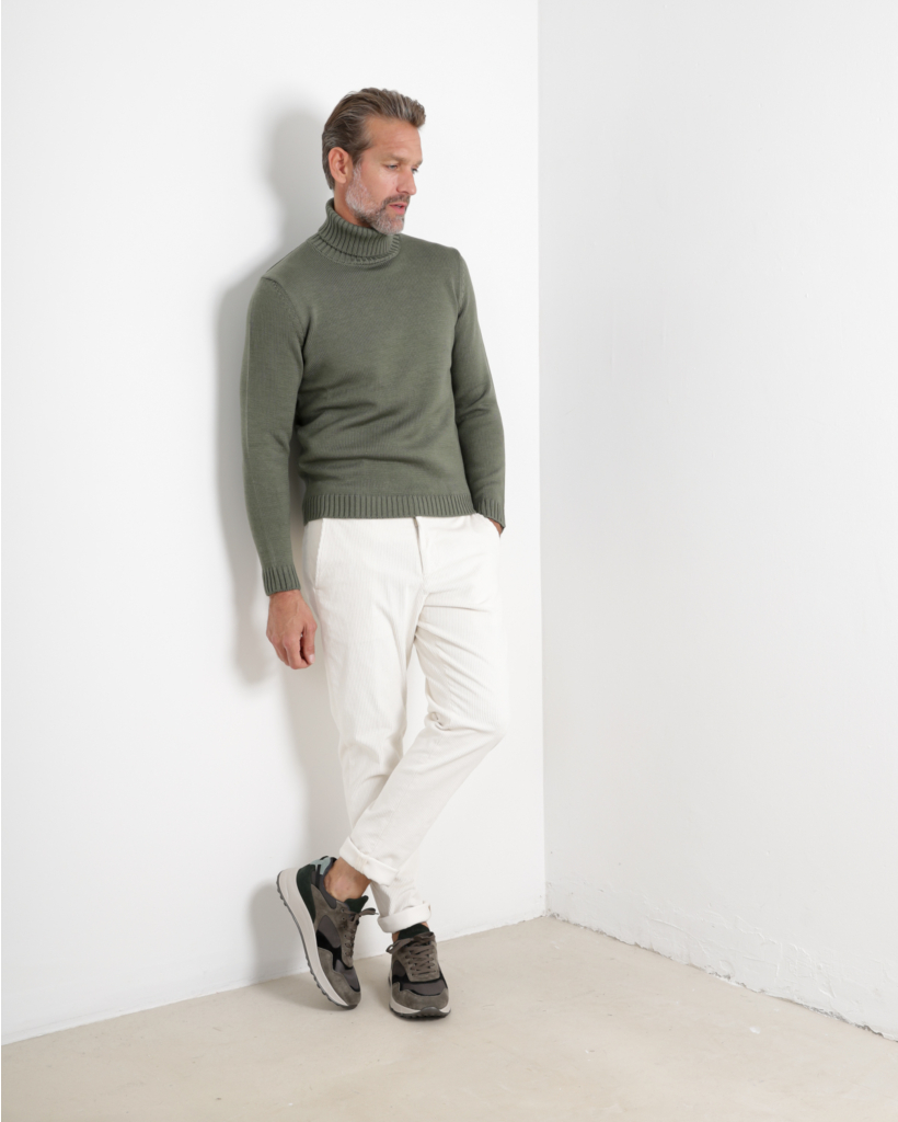 Pullover Col Kakigroen