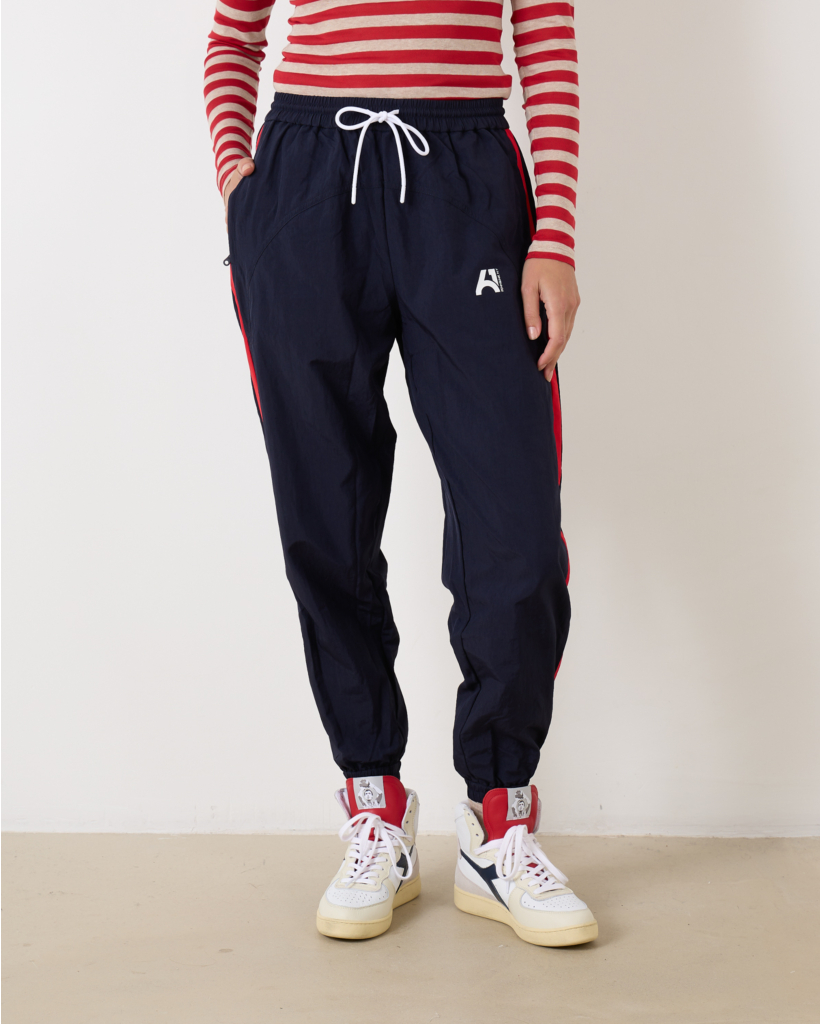 Parachute Trousers Navy Red