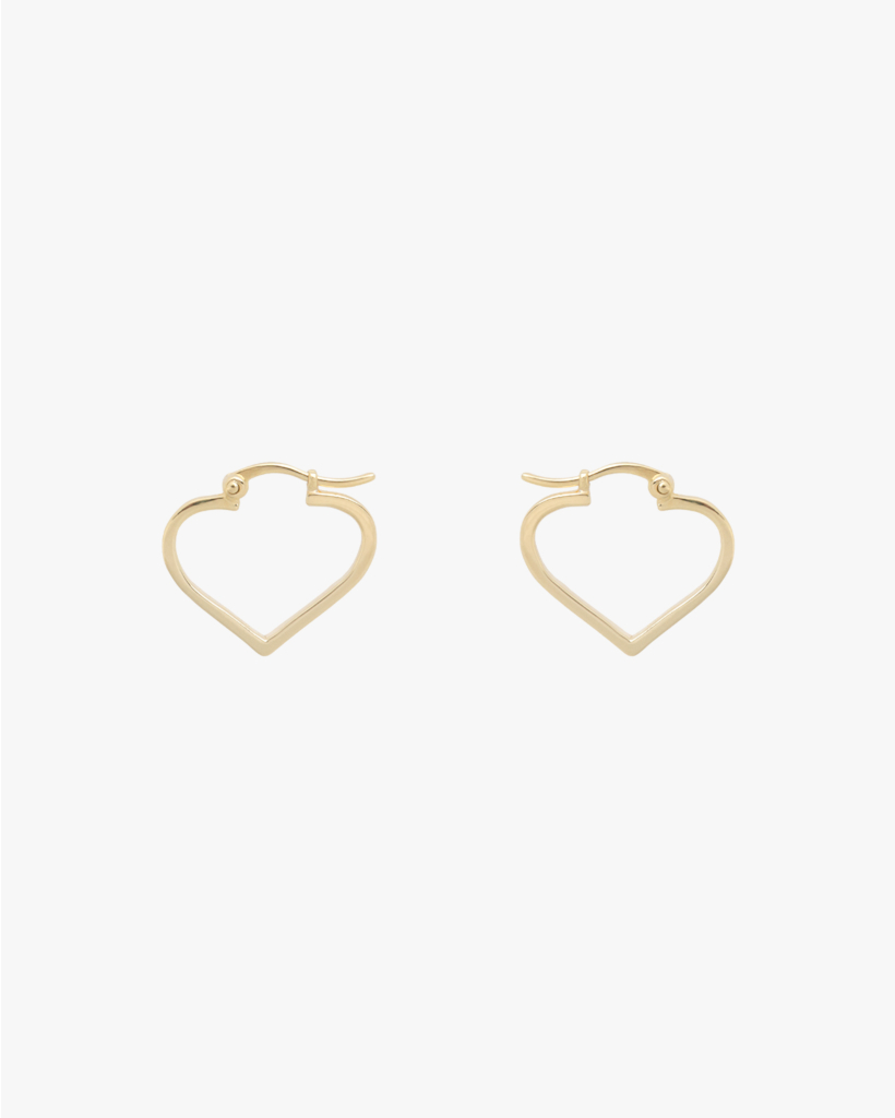 Funky Love Small Gold-Plated Hoop Earrings