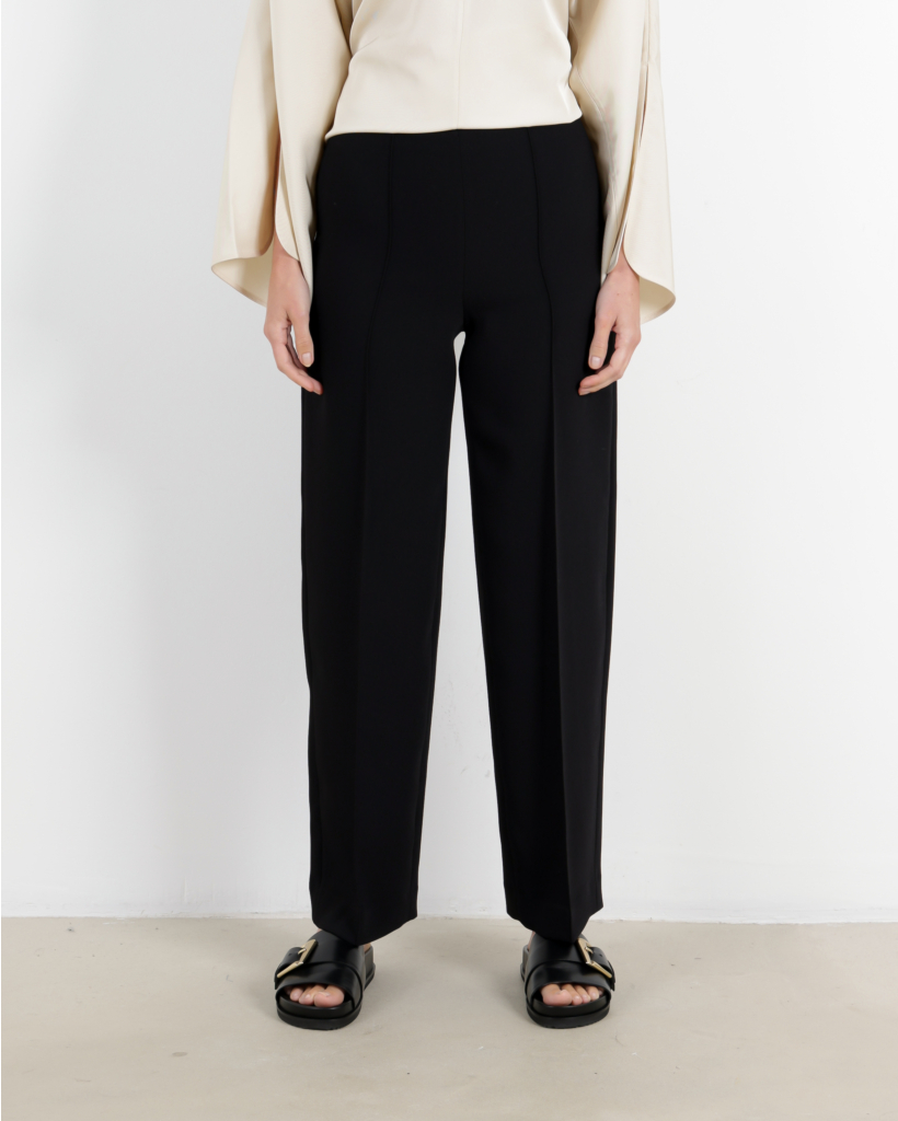Sculpted Wide-Leg Pant Black