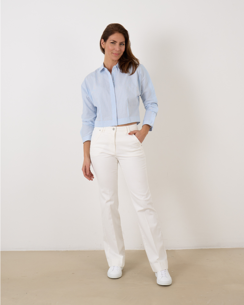 Kimono Blouse Streep Blue