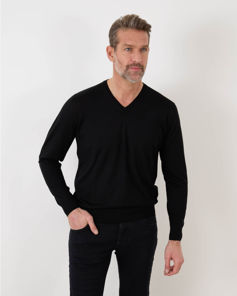 Wollen Pullover Black