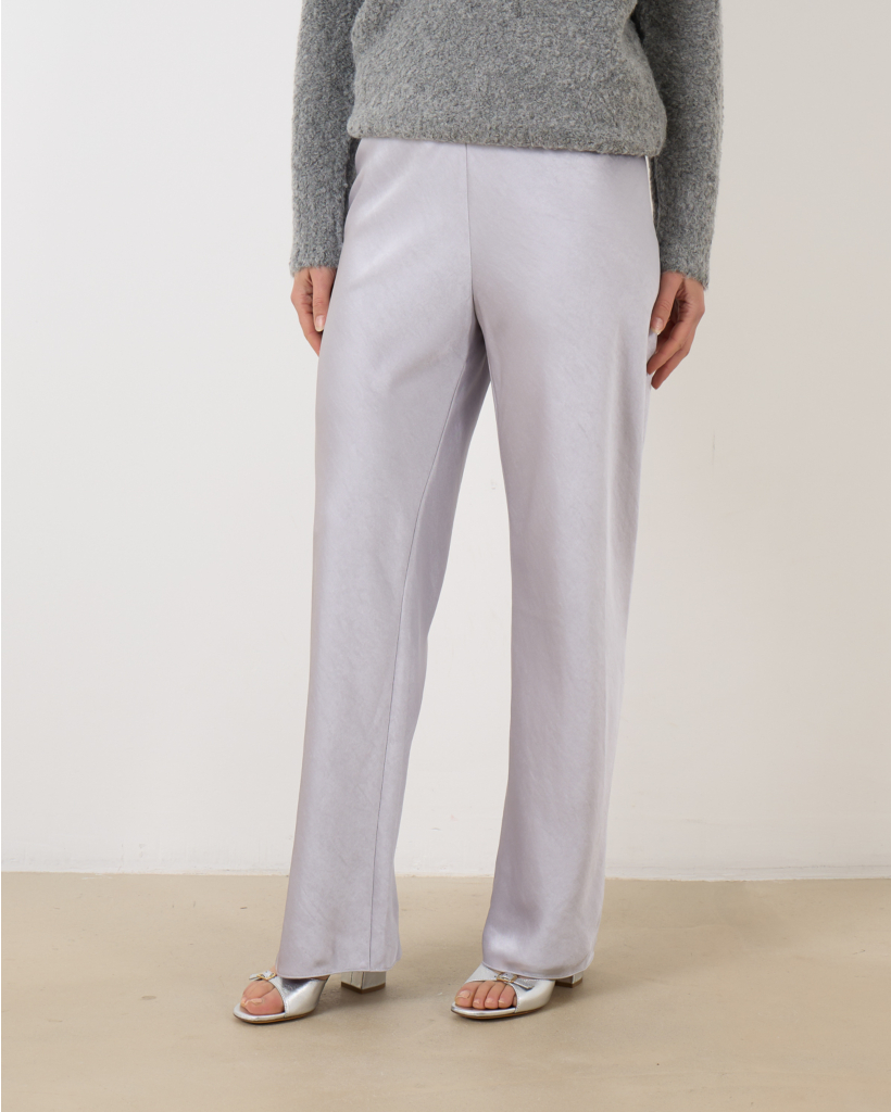 Fluid Satin Bias Pant Silversto