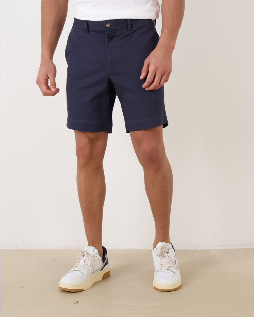 Stretch straight fit shorts nautical ink