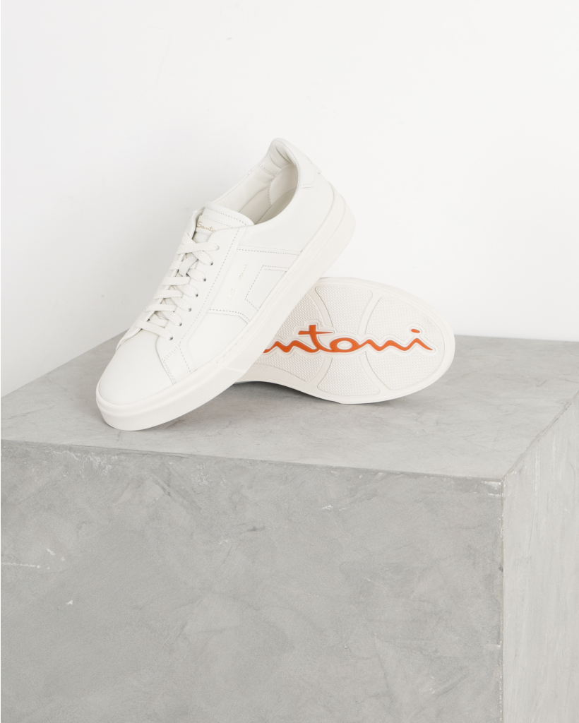 Double Buckle Sneaker White