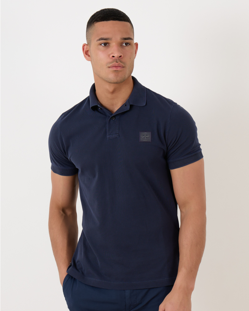 Slim fit polo navy blue 