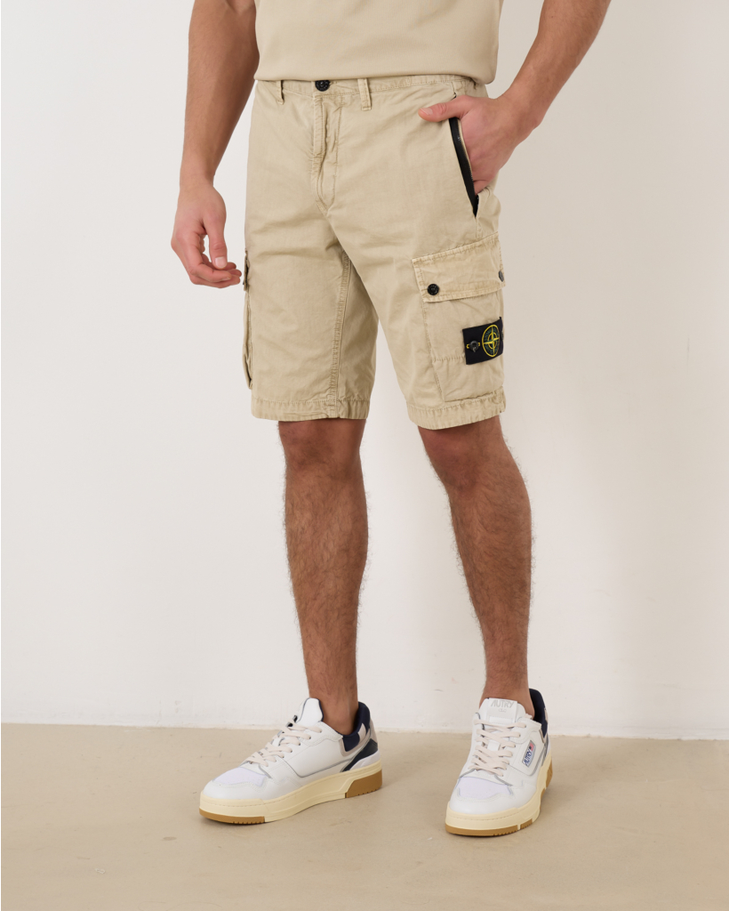 Cargo Bermuda Slim Sand