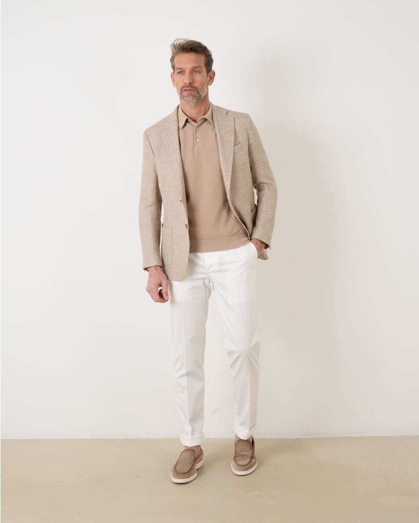 Structure Pullover Polo Sand