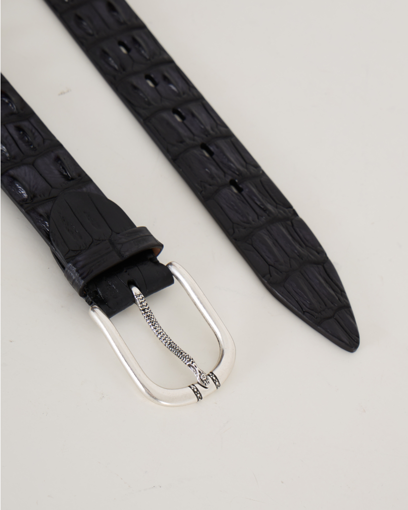 Black Croco Belt