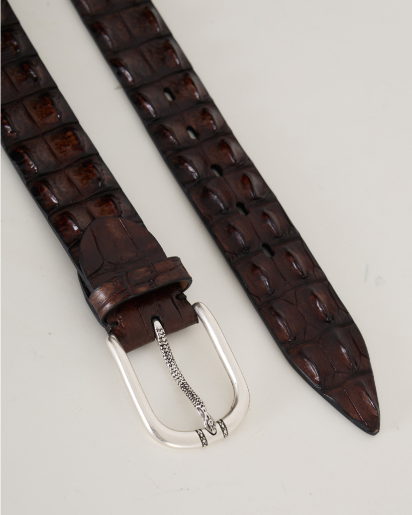 Brown Croco Belt