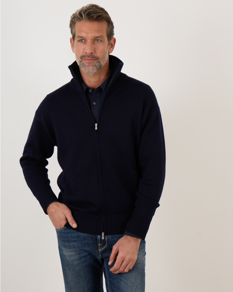 Pullover Zip Navy