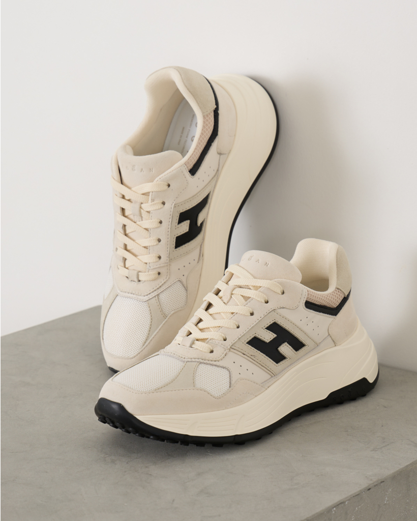Sneakers Hi-Fi Ivory Black Brown