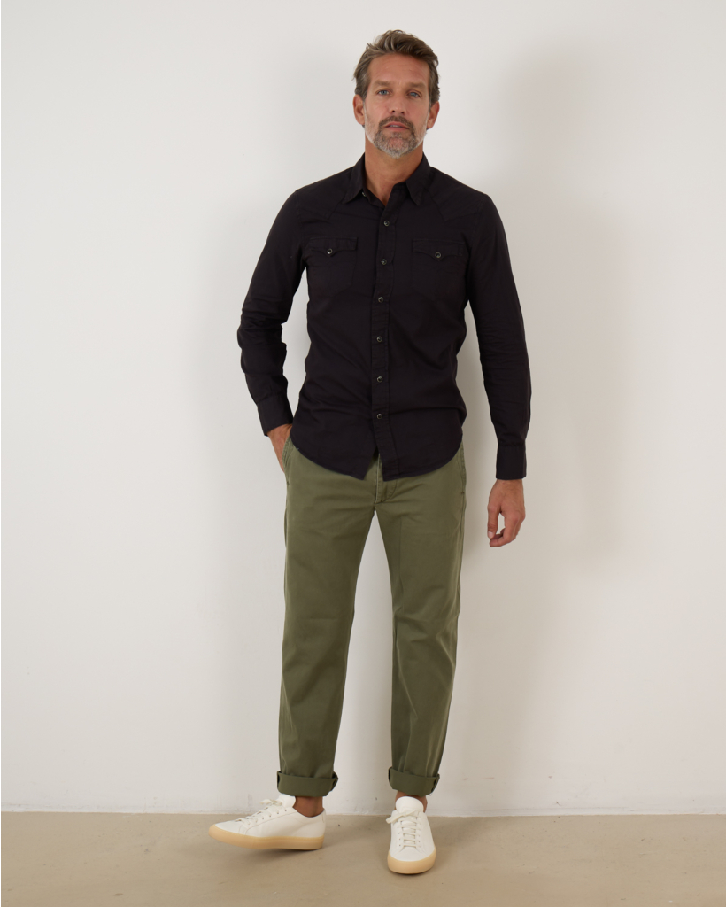 Chino Officiersbroek New Mil Olive L32