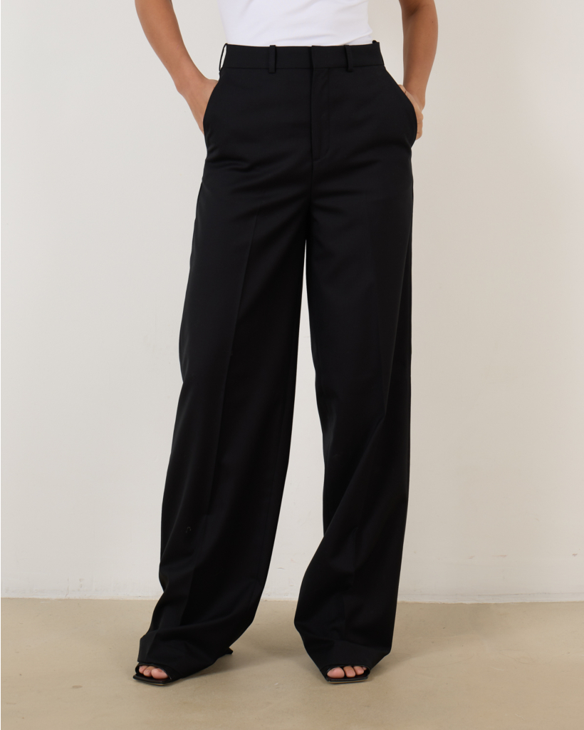 Black Wide-Leg Trousers