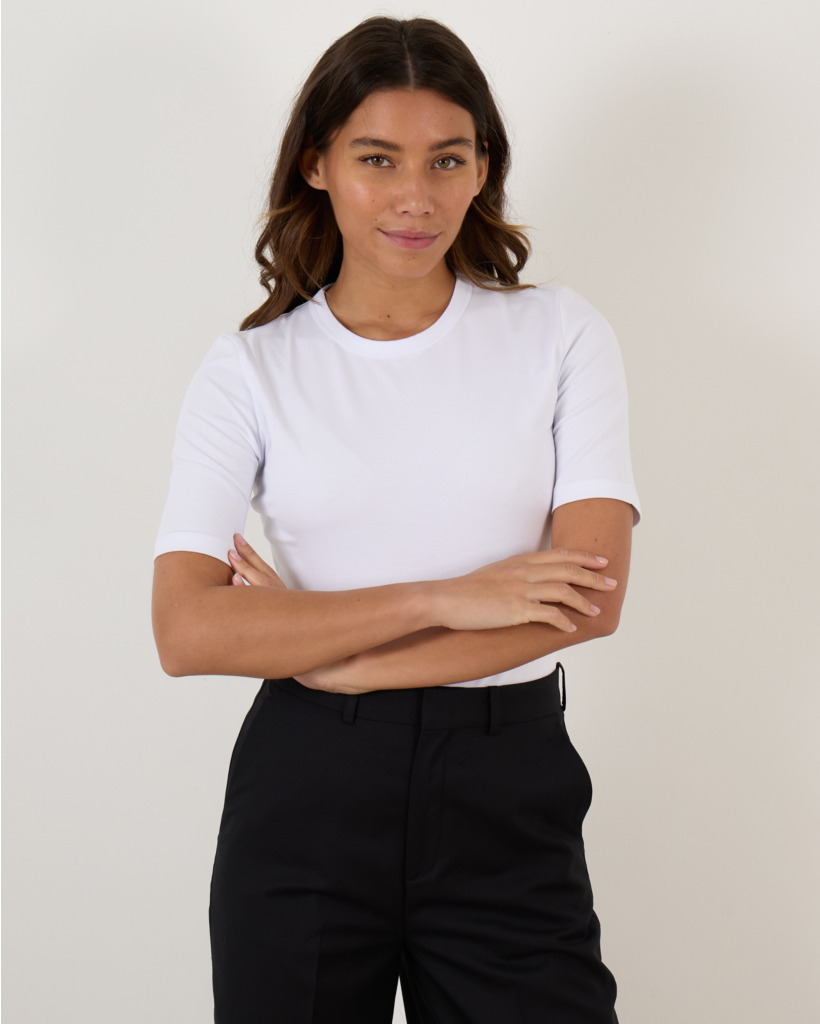 Stretchy Fitted T-shirt White