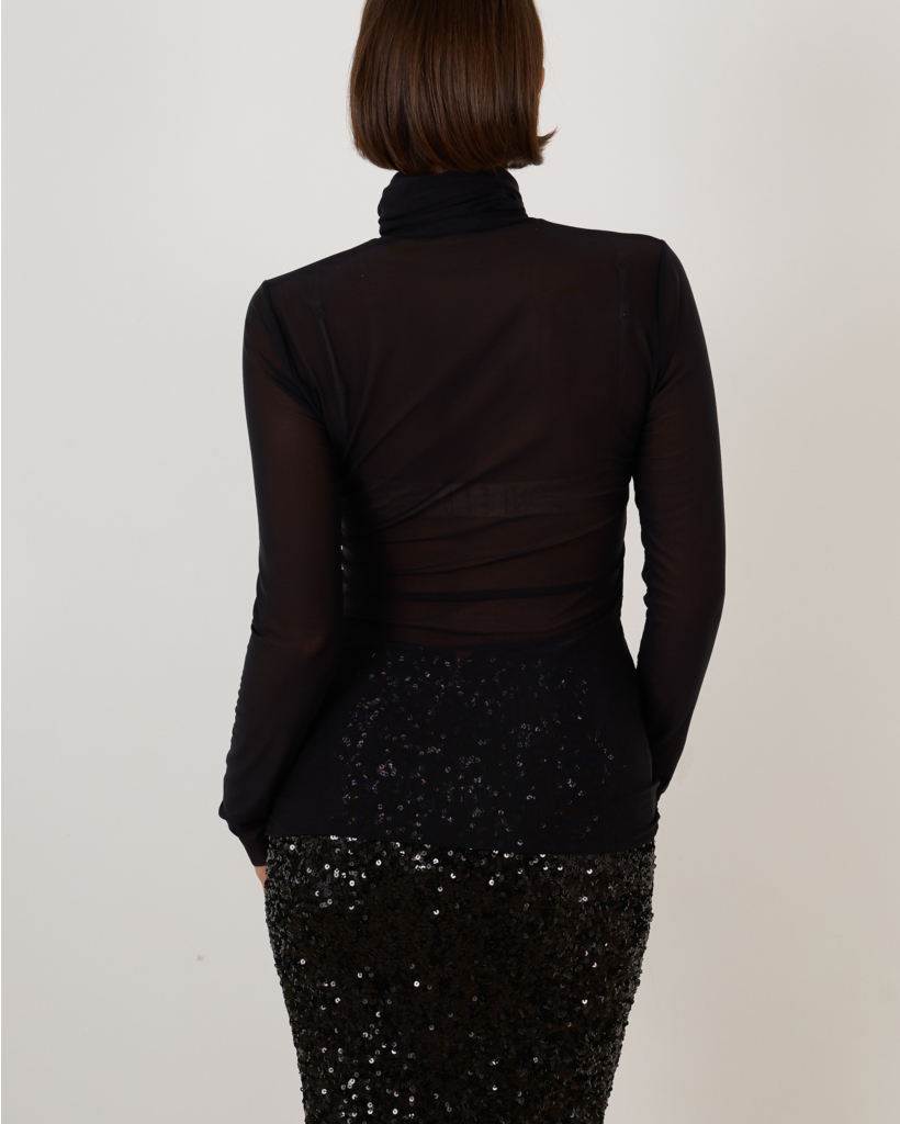 Mesh Long Sleeve Black