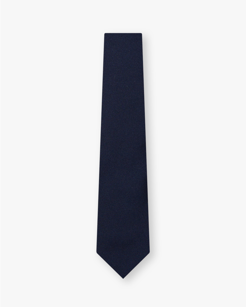 Solid Jacquard Silk Tie