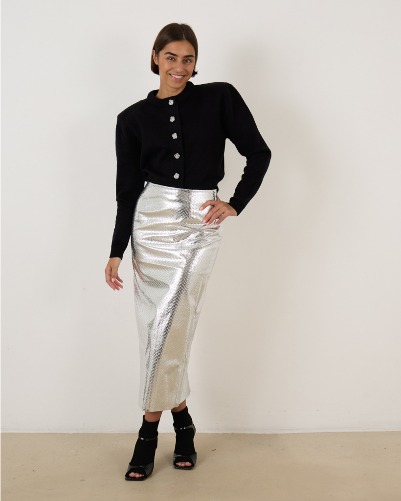 Braided Skirt Silver