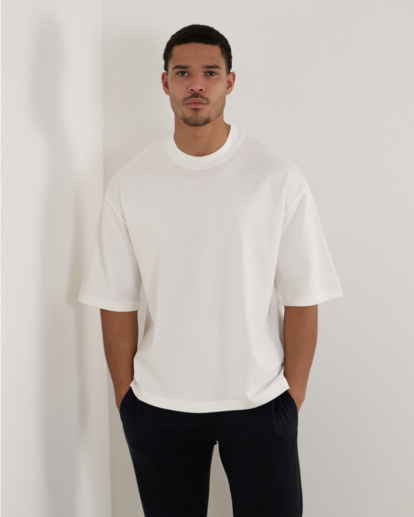white T-shirt