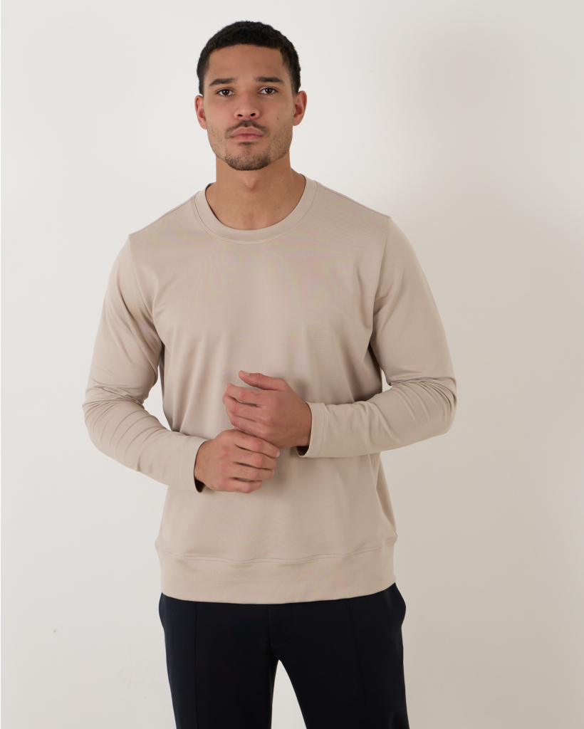 Stone crewneck sweater