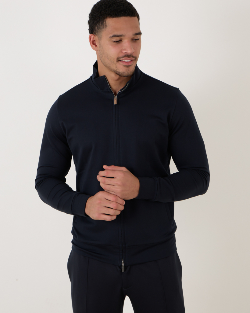 Navy cardigan
