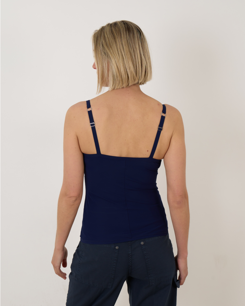 Allure Padded Bra Top in Navy