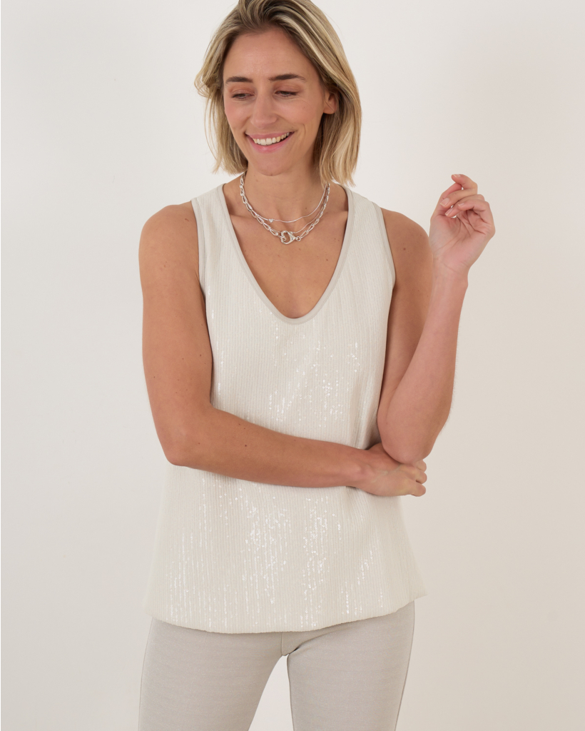 Aminah Top Off White