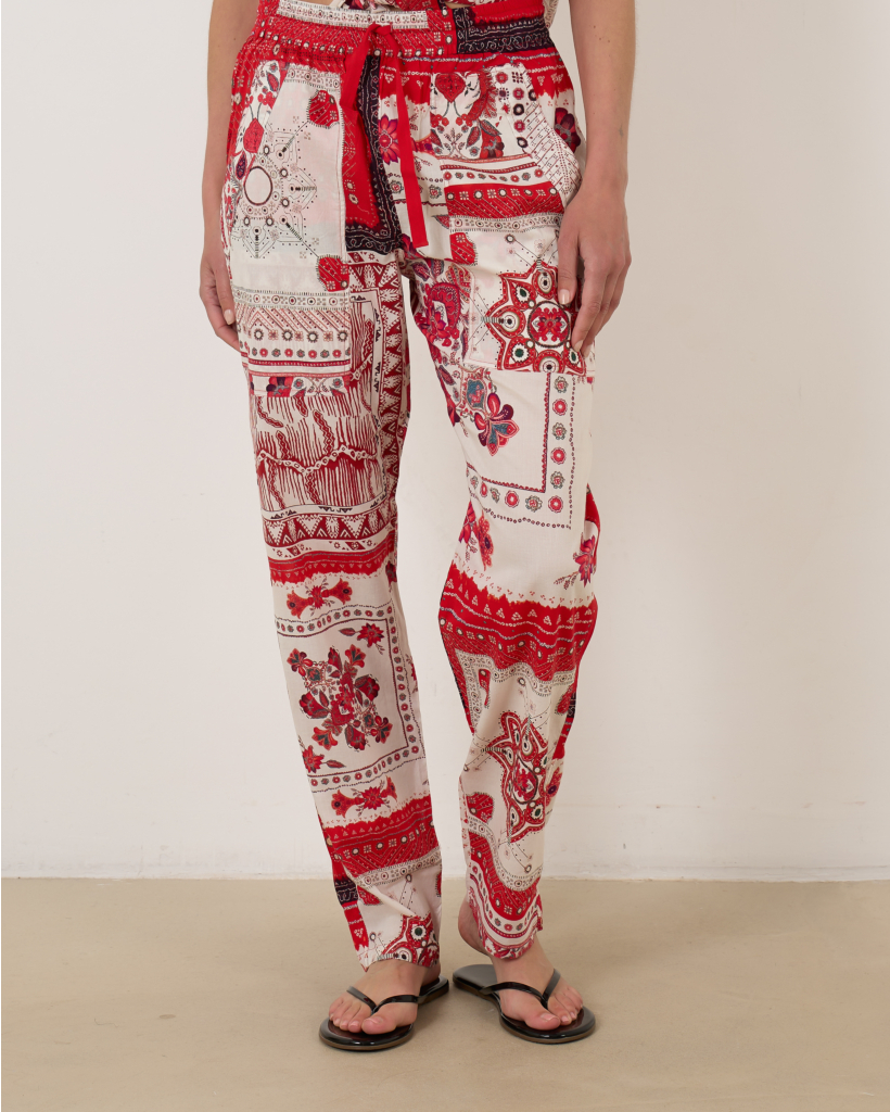 Fedora Pantalon Red Ecru