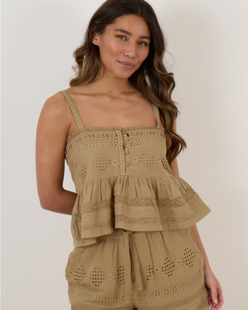 Denys Top Khaki