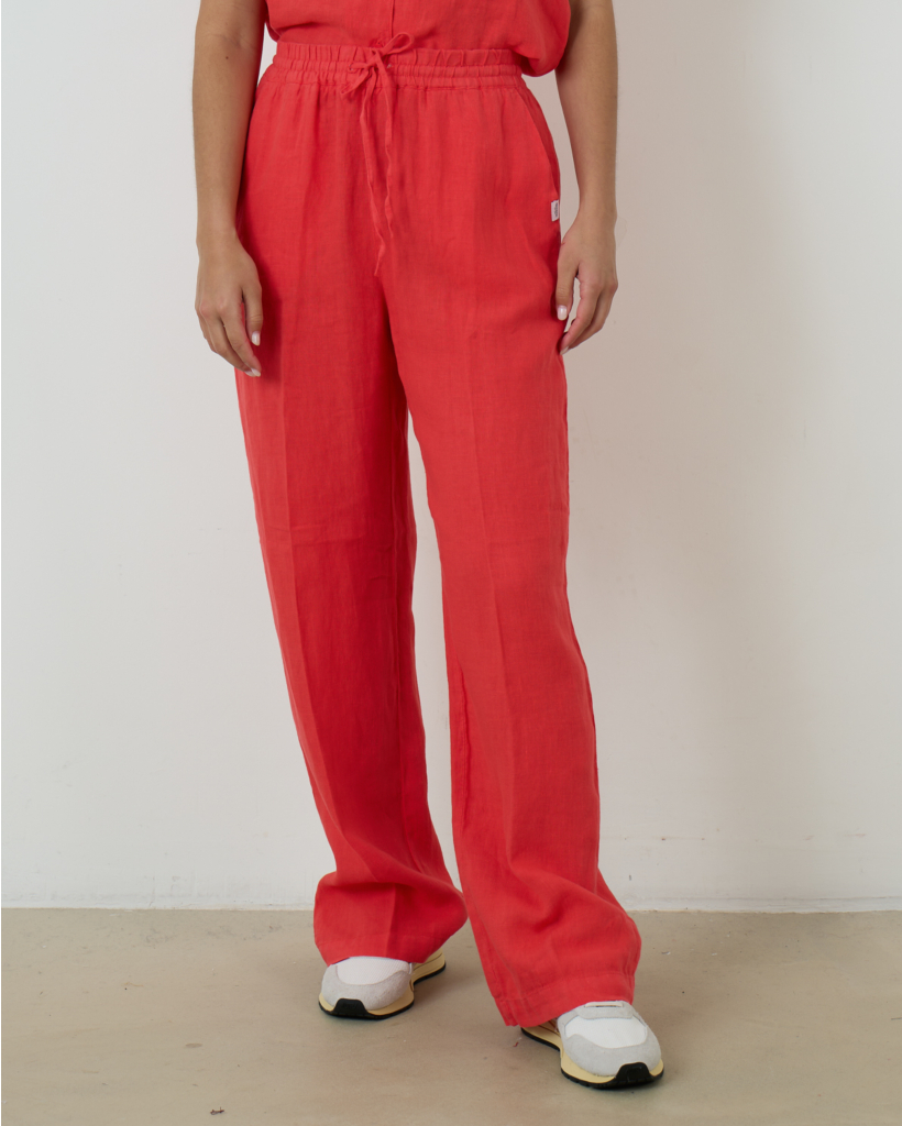 Linnen Broek Pomegranate